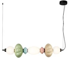 Lubinis šviestuvas 24W LED pakabinamas šviestuvas TORDI, smėlio/žalios/rožinės/mėlynos/matinės baltos sp., 3000K