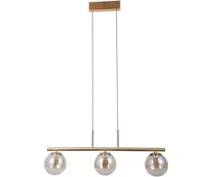 Lubinis šviestuvas 15W LED pakabinamas šviestuvas VELADA, aukso/gintaro sp., 3000K