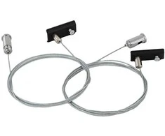 Magnetinio bėgelio pakabinimo rinkinys (2vnt.) MAGNETIC, juodas
