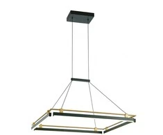 Italux Pakabinamas šviestuvas Merlot PND-54638S-44W-3K-BK-GD