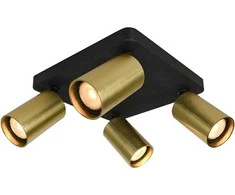 Italux Lubinis šviestuvas Nesto SPL-23436-4S-BK-BRSS
