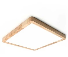 24W LED lubinis šviestuvas OLBIS, medžio/baltos sp., 2800/4000/6000K, IP44