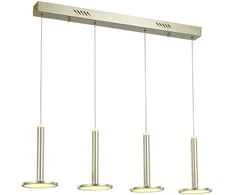 Lubinis šviestuvas 48W LED pakabinamas šviestuvas OLIVER, aukso sp., 3000K