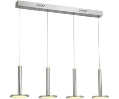 Lubinis šviestuvas 48W LED pakabinamas šviestuvas OLIVER, nikelio sp., 3000K, dimeriuojamas