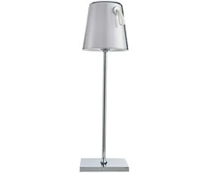 Lubinis šviestuvas 5W LED įkraunamas stalo šviestuvas OSTAP, chromo sp., 3000K/RGB, IP54, su USB jungtimi