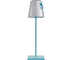 Lubinis šviestuvas 5W LED įkraunamas stalo šviestuvas OSTAP, mėlynas, 3000K/RGB, IP54, su USB jungtimi