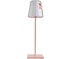 Lubinis šviestuvas 5W LED įkraunamas stalo šviestuvas OSTAP, rožinės sp., 3000K/RGB, IP54, su USB jungtimi
