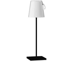 Lubinis šviestuvas 5W LED įkraunamas stalo šviestuvas OSTAP, juodas, 3000K/RGB, IP54, su USB jungtimi