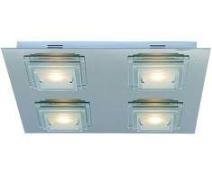 20W LED lubinis šviestuvas PEPPE, chromo sp./skaidrus, 3000K