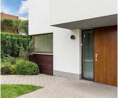 Sieninis šviestuvas Italux 2W LED sieninis fasado šviestuvas PORSO, juodas, 4000K