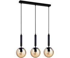 Italux Pakabinamas šviestuvas Ravena PND-2324-3L BK+AMB