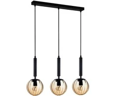 Italux Pakabinamas šviestuvas Ravena PND-2324-3L BK+AMB