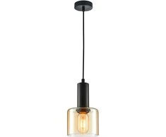 Italux Pakabinamas šviestuvas Santia PND-65342-1-BK+AMB