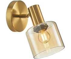 Italux Sieninis šviestuvas Santia WL-65342-1 BRO+AMBER