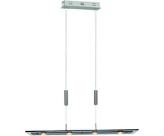 5W LED pakabinamas šviestuvas SAVIO, chromo/juodos sp., 3000K, dimeriuojamas