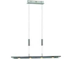 5W LED pakabinamas šviestuvas SAVIO, chromo/juodos sp., 3000K, dimeriuojamas
