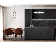 Italux 40W LED pakabinamas šviestuvas SONTE, matinės juodos/dūmų sp., 3000K