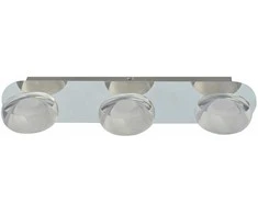 Lubinis šviestuvas 5W LED paviršinis šviestuvas STEVEN, chromo sp./skaidrus, 3000K