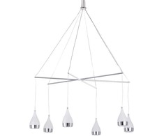 Lubinis šviestuvas 30W LED pakabinamas šviestuvas TELESTO, chromo sp., 3000K