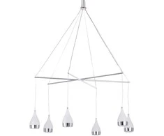 Lubinis šviestuvas 30W LED pakabinamas šviestuvas TELESTO, chromo sp., 3000K