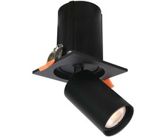 Lubinis šviestuvas Italux Įleidžiamas šviestuvas Termo SPL-50310-1S BK