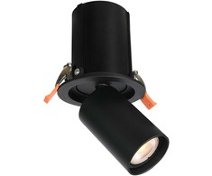 Lubinis šviestuvas Italux Įleidžiamas šviestuvas Termo SPL-50310-1R BK