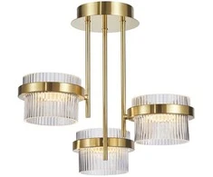 Pakabinamas šviestuvas Italux Lubinis šviestuvas Tiara PND-77362-3-24W-GD