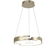 Lubinis šviestuvas 60W LED pakabinamas šviestuvas VELAR, aukso sp., 3000K, dimeriuojamas