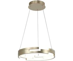 Lubinis šviestuvas 60W LED pakabinamas šviestuvas VELAR, aukso sp., 3000K, dimeriuojamas
