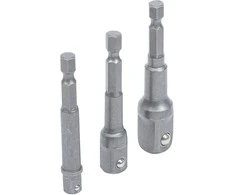 Bgs Technic Adapterių komplektas | 6.3 mm (1/4") antgalis | 6.3 mm (1/4") / 10 mm (3/8") / 12,5 mm (1/2") | 3 vnt. (8204)