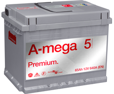 Akumuliatorius A-Mega Premium 12V 65Ah 640A EN (5MP65R)