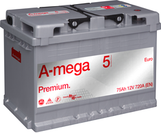 Amega Akumuliatorius A-Mega Premium 12V 75Ah 720A EN (5MP75RL)