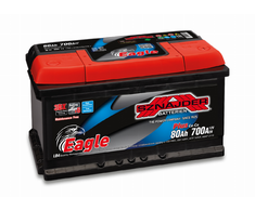 Akumuliatorius Sznajder EAGLE PLUS | 12V 80Ah 700A EN (SZE80R)