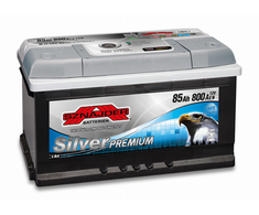 Akumuliatorius Sznajder Sidabrinis PREMIUM | 12V 85Ah 800A EN (SZS85R)