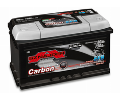 Akumuliatorius Sznajder START-STOP CARBON EFB | 12V 80Ah 750A EN (SZEFB80R)