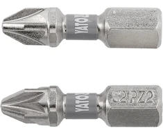 Yato Toya Sa Poland Antgaliai | 6,3 mm (1/4") | S2 Ni | kryžminiai PZ2 | 2 vnt. (YT-78004)