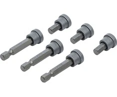 Bgs Technic Antgaliai / ribotuvai | gipso plokštėms | 6.3 mm (1/4") | Kryžminiai PH 2 | 6 vnt. (50406)