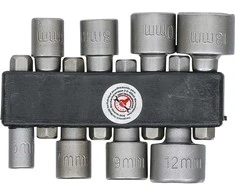 Bgs Technic Antgalių / galvučių rinkinys | 6.3 mm (1/4") | 5-13 mm | 8 vnt. (67308)