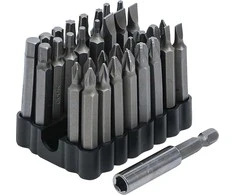 Bgs Technic Antgalių rinkinys | ilgi | 6.3 mm (1/4") | įvairių tipų | 33 vnt. (20810)