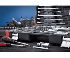 Bgs Technic Įrankių rinkinys | 6.3 mm (1/4") / 10 mm (3/8") / 12,5 mm (1/2") | 216 vnt. (15216)