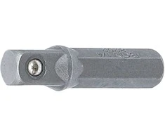 Bgs Technic Adapteris | 6.3 mm šešiakampis (1/4") - išorinis kvadratas 6.3 mm (1/4") | 30 mm (8202)