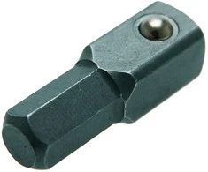 Bgs Technic Adapteris 8 mm šešiakampis (5/16") - išorinis kvadratas 10 mm (3/8") | 30 mm (2229-1)