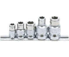 Bgs Technic Adapterių rinkinys antgaliams | 6,3 mm (1/4") / 10 mm (3/8") / 12,5 mm (1/2") | 5 vnt. (70103)