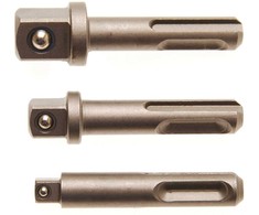 Bgs Technic Adapterių rinkinys | SDS - išoriniai kvadratai 6,3 mm (1/4"), 10 mm (3/8"), 12,5 mm (1/2") | 3 vnt. (8214)