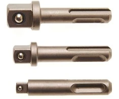 Bgs Technic Adapterių rinkinys | SDS - išoriniai kvadratai 6,3 mm (1/4"), 10 mm (3/8"), 12,5 mm (1/2") | 3 vnt. (8214)