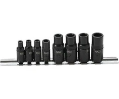 Bgs Technic Adapterių rinkinys sriegikliams | 6,3 mm (1/4") / 10 mm (3/8") | 8 vnt. (9771)