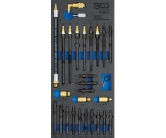 Bgs Technic Adapterių rinkinys suspaudimo ir slėgio nuotėkio testeriams | 30 vnt. (6960)