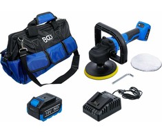 Bgs Technic Akumuliatorinis poliravimo ir šlifuoklio rinkinys | be šepetėlių | 18 V | su įkraunama baterija ir greitu įkrovikliu (7395)