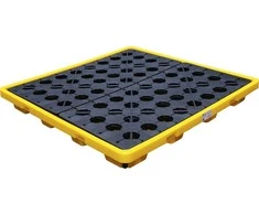 Bgs Technic Alyvos surinkimo padonas | su atvira tinkline danga | 4 statinėms po 200 l (70050)
