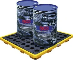 Bgs Technic Alyvos surinkimo padonas | su atvira tinkline danga | 4 statinėms po 200 l (70050)
